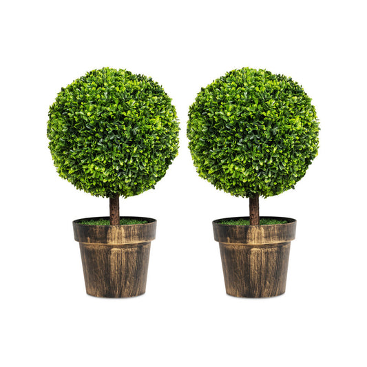 Artificial Ball Trees with Natural Look (Set of 2)