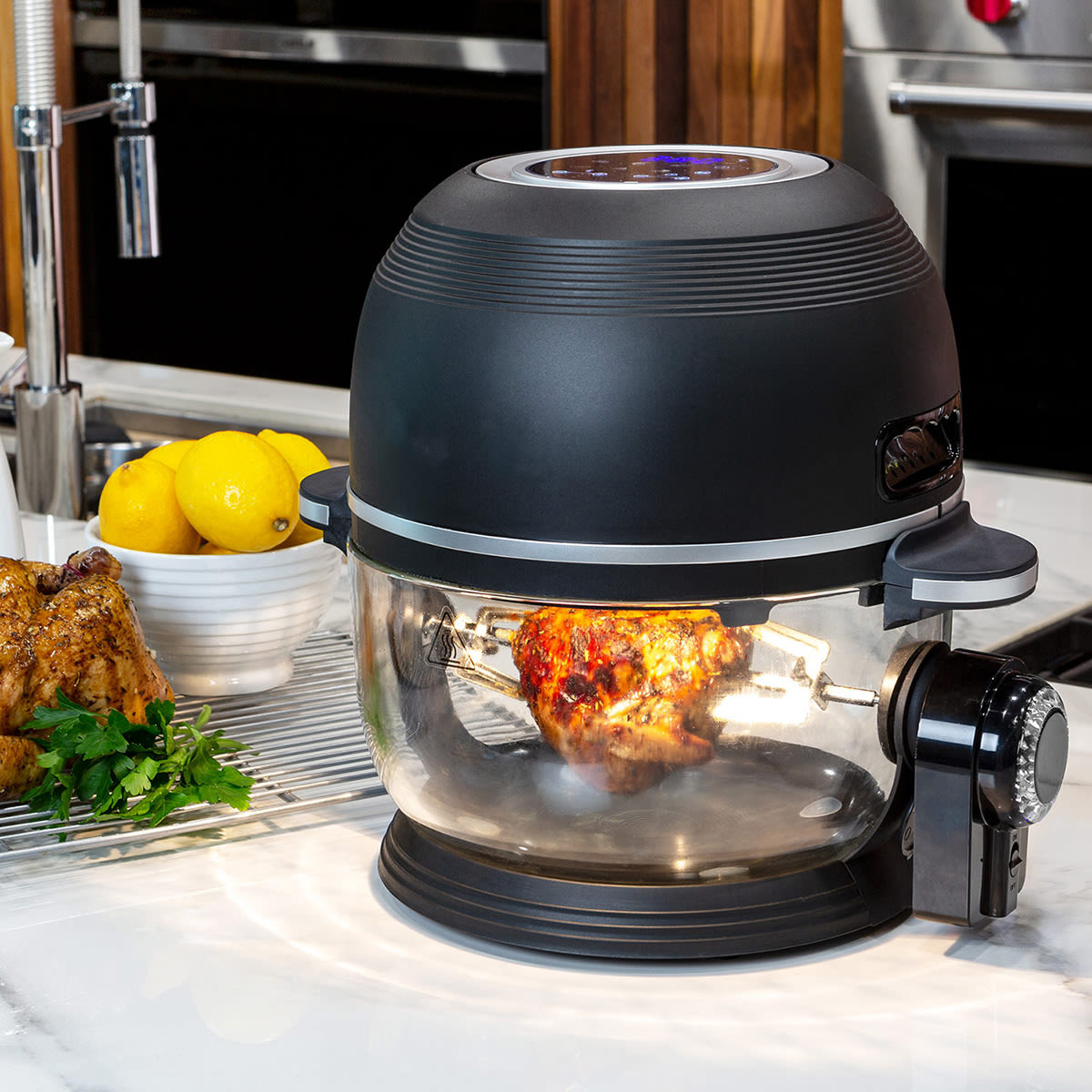 Self-Cleaning Glass Bowl Air Fryer