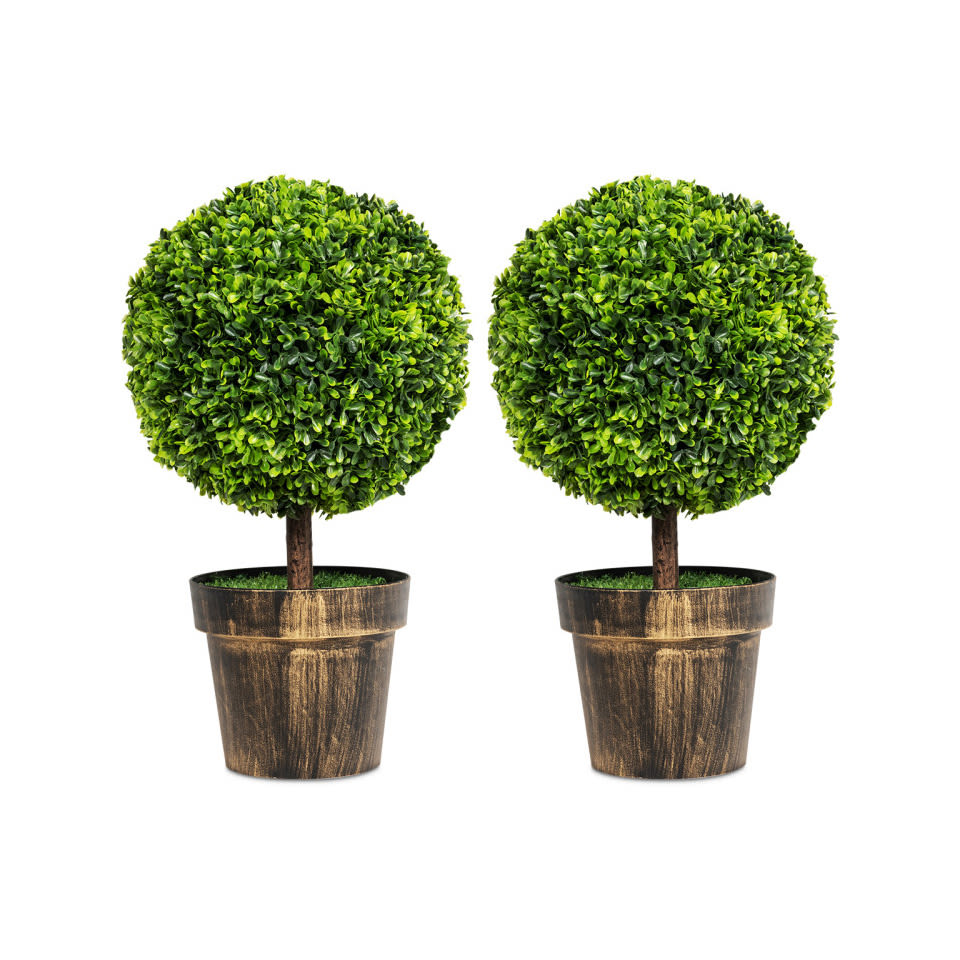 Artificial Ball Trees with Natural Look (Set of 2)