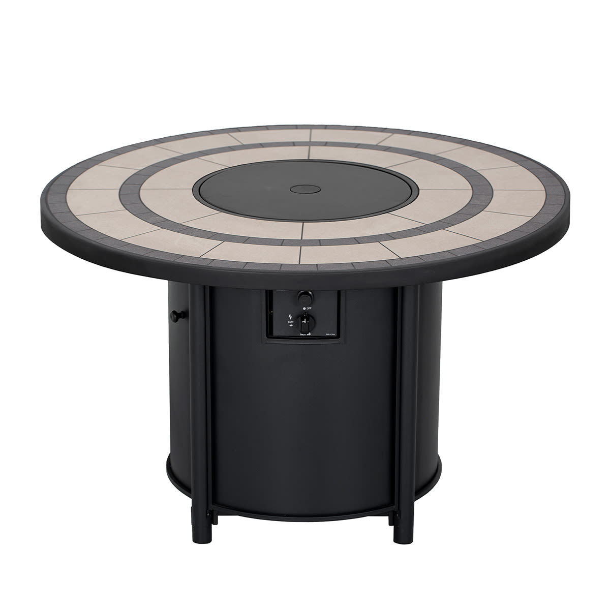 Round Propane Gas Fire Pit Table