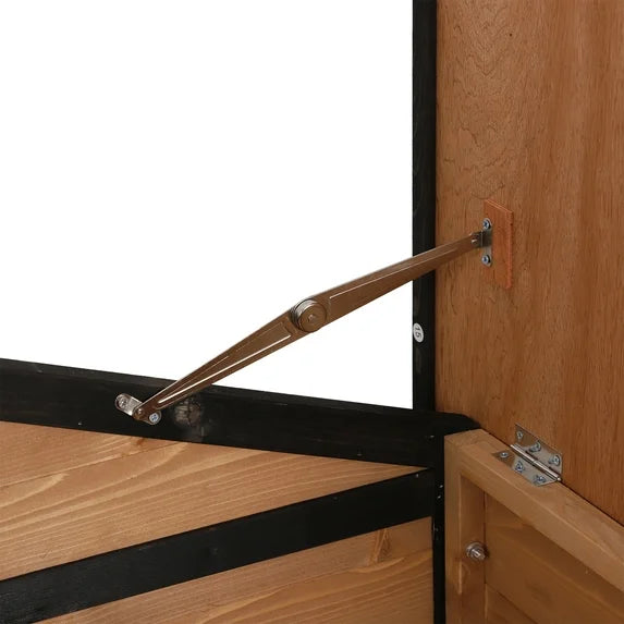 Pawhut Wooden Large Dog House, Perfect for the Porch or Deck and Includes Bottom Slide-Out Tray, 59" L, Natural 4.2 stars out of 51 reviews (4.2)| 51 ratings